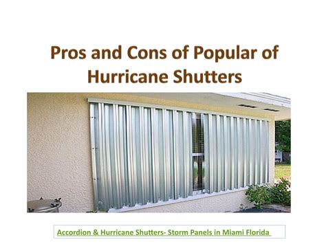 Types of Hurricane Shutters .